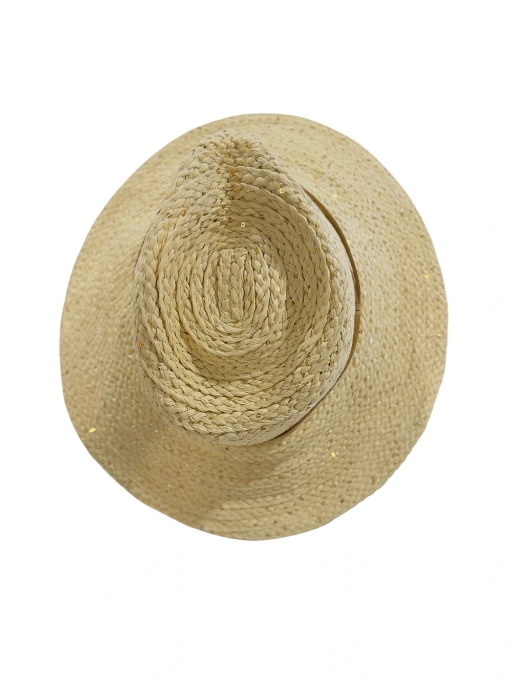 Cappelli Straworld Wide Brim Straw Sun Hat Beige One Size Adjustable Chin Strap